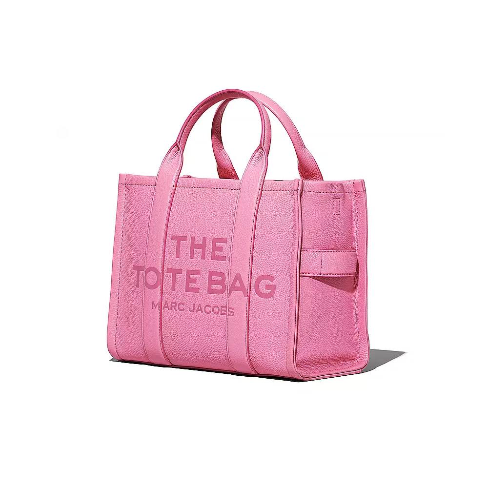 Купить сумку Marc Jacobs The Leather Medium Tote Bag Candy Pink